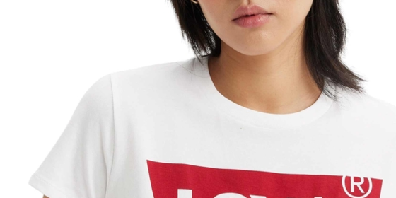Levis Logoshirt Perfect Tee in White Graphic ansehen