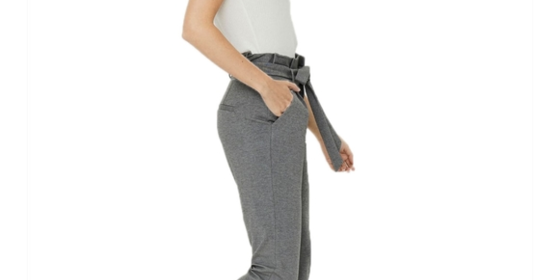 Vero Moda Paperbag EVA mit High Waist in Medium Grey ansehen