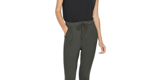 Vero Moda Lässige Hose EVA in grünem Peat ansehen