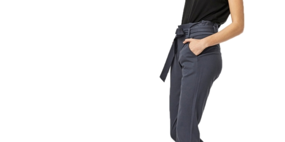 Vero Moda Hose Loose Fit Paperbag Eva in Ombre Blue ansehen