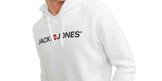 Jack & Jones Kapuzenpullover Corp Old Logo Swaet in White ansehen
