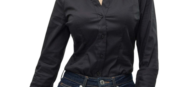 Vero Moda Hemdbluse Lady G-String Shirt in Black ansehen