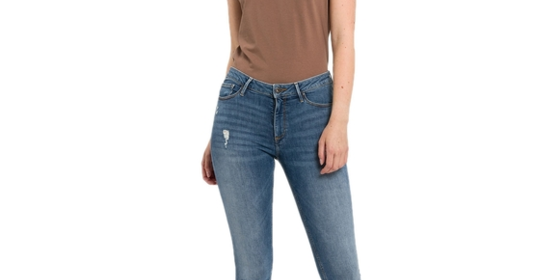 Cross Skinny Jeans Alan in Smoked Blue Destroyed ansehen