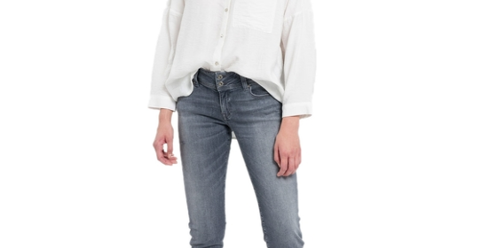 Cross Straight Jeans Loie in Grey Used ansehen