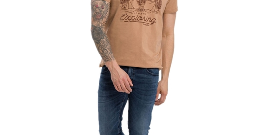 Cross Slim Fit Jeans Damien in Dark Blue Crincle ansehen