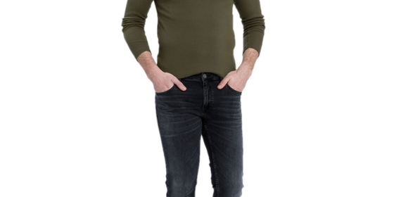 Cross Slim Fit Jeans Damien in Black Used ansehen
