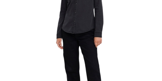 Vero Moda Jeansbluse Maria aus schwarzem Denim ansehen