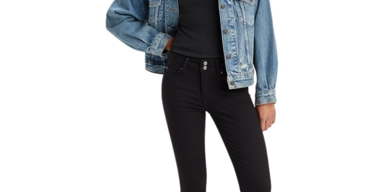 Levis Röhrejeans 711 Skinny in Night Is Black ansehen