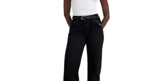 Levis Straight Jeans 501 90s in Rinsed Blacktop ansehen