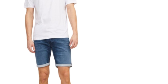 Jack & Jones Jeans Shorts Rick Icon in Blue Denim ansehen