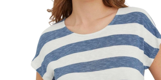 Vero Moda T-Shirt Wide in China Blue Snow White ansehen