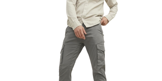Jack & Jones Paul Cargo Hose in Grau ansehen