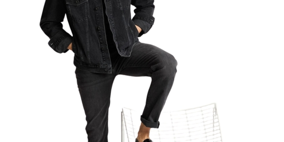 Cross Slim Fit Jeans Damien in Anthracite ansehen