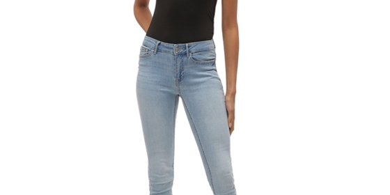 Vero Moda Skinny Jeans Flash in Light Blue ansehen