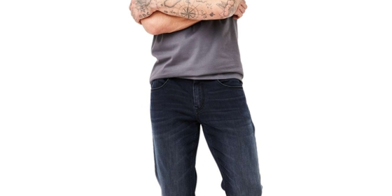 Paddocks Straight Jeans Ben in Blue Black Used Moustache ansehen