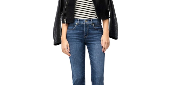 MAC Straight Jeans Sue Relax in Mid Blue Commercial Used ansehen