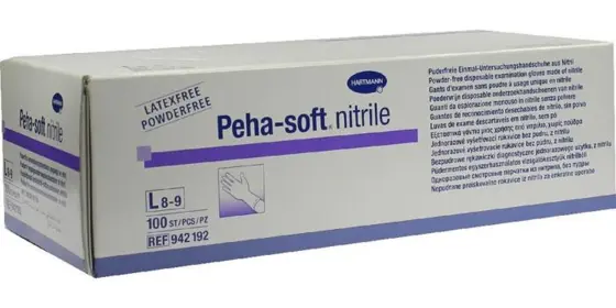 Peha-soft nitrile Untersuchungshandschuhe unsteril puderfrei L ansehen