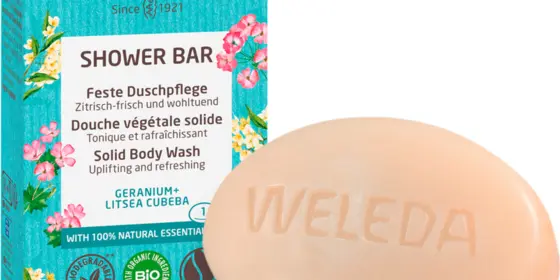 Weleda Feste Duschpflege Geranie + Litsea cubeba ansehen
