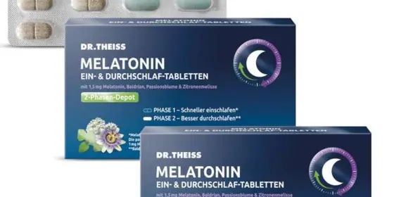 DR. THEISS Melatonin Ein- &amp; Durchschlaf-Tabletten Doppelpack 2X60 St Tabletten ansehen