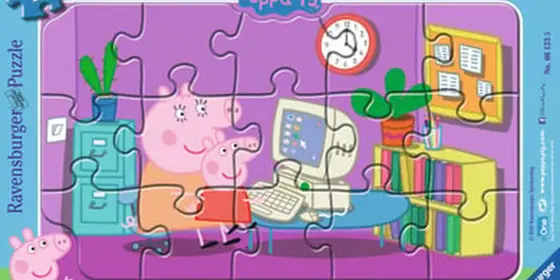 Ravensburger Rahmenpuzzle - Peppa Pig: Peppa am Computer 15 Teile ansehen