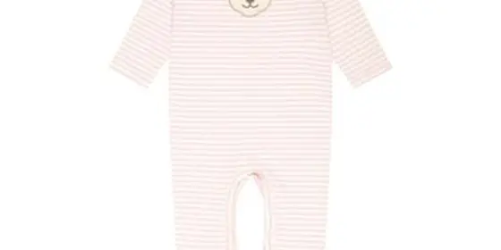 Steiff Langarmstrampler silver pink ansehen