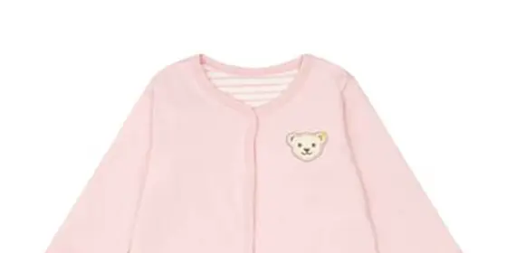 Steiff Wendejacke GOTS silver pink ansehen