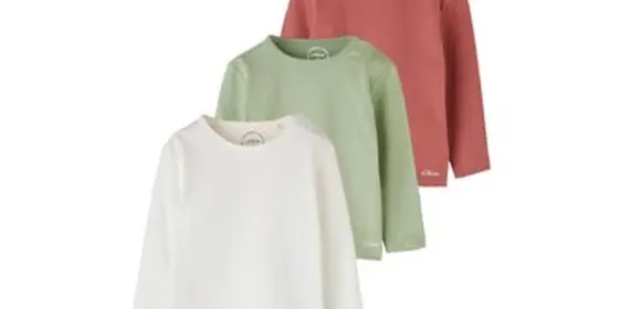 s.Oliver Langarmshirt 3er Pack weiß/grün/rot ansehen