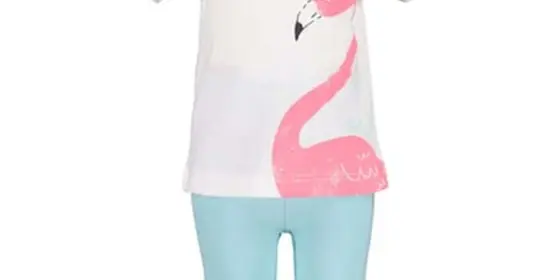 BLUE SEVEN Girls 2er Set T-Shirt + Capri Hose Weiss ansehen