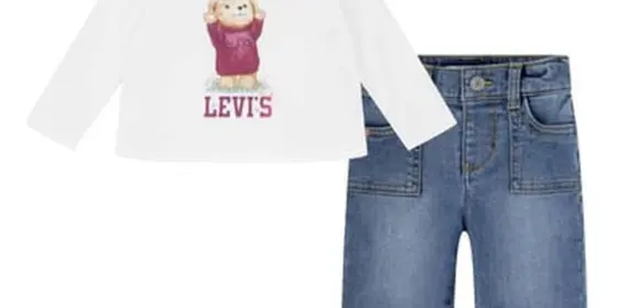 Levi's® TEE & CARGO PANT SET, BRIGHT WHITE ansehen