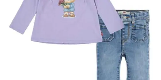 Levi's® Kids Tee and Jeans Set Baby-Mädchen ansehen