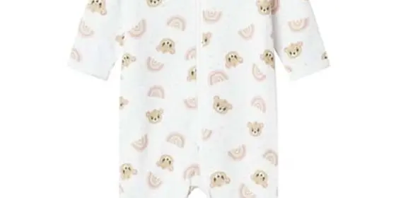 name it Schlafoverall Teddy Bright White ansehen