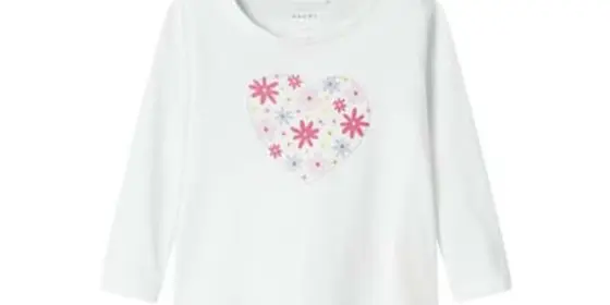 name it Langarmshirt Nmfviolet Bright White ansehen