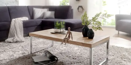 Couchtisch Massivholztisch NUKA 120x60x40 cm Holz Akazie ansehen