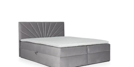 Boxspringbett Schlafzimmerbett CARERRA 180x200cm Grau ansehen