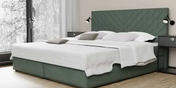 Boxspringbett Schlafzimmerbett BELCORA 180x200cm Stoff Opalgrün inkl. Bettkasten ansehen