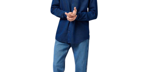Wrangler Businesshemd Oxford Shirt in Indigo Oxford ansehen
