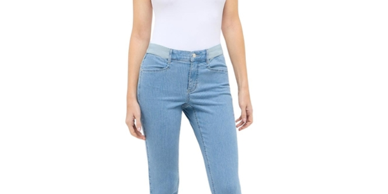 Angels 7/8 Jeans Ornella Sporty in Bleached Blue ansehen