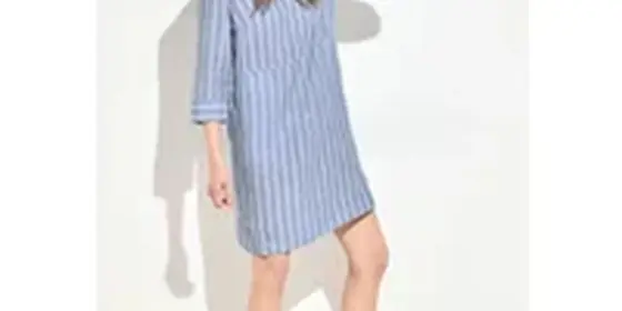 Cecil Damen Leinenkleid mit Streifen in Blau, Gr: M ansehen