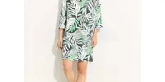 Cecil Damen Leinenmix Kleid mit Print in Grün, Gr: XL ansehen