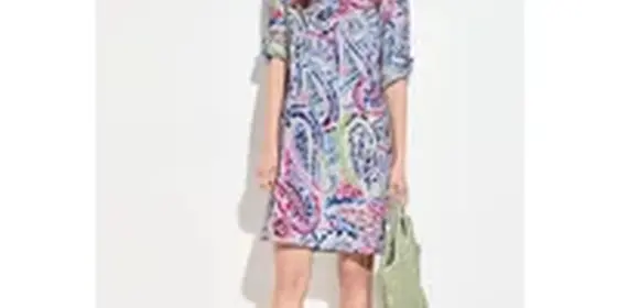 Cecil Damen Kleid mit Print in Weiß, Gr: XL ansehen