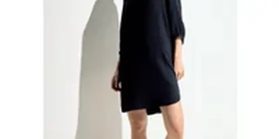Cecil Damen Kleid mit Struktur in Blau, Gr: M ansehen