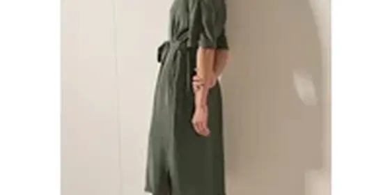 Cecil Damen Midikleid mit Hemdkragen in Grün, Gr: XS ansehen