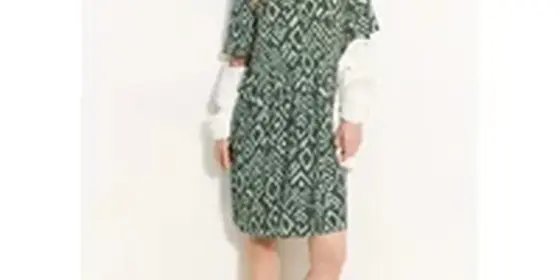 Cecil Damen Sommerkleid mit Print in Grün, Gr: XS ansehen