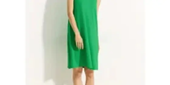 Cecil Damen Jersey Kleid in Grün, Gr: S ansehen
