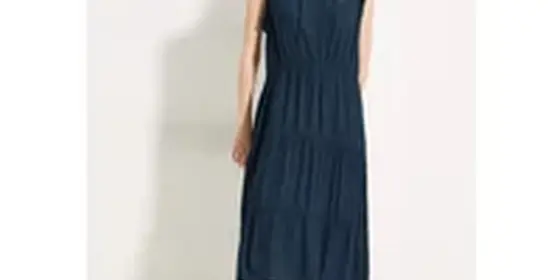 Cecil Damen Struktur Midikleid in Blau, Gr: L ansehen