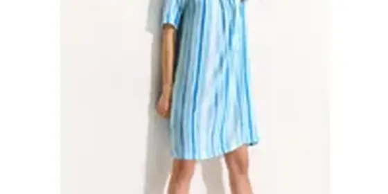 Cecil Damen Multicolor Streifen Kleid in Blau, Gr: XS ansehen