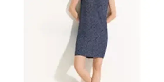 Cecil Damen Struktur Print Kleid in Blau, Gr: XXL ansehen