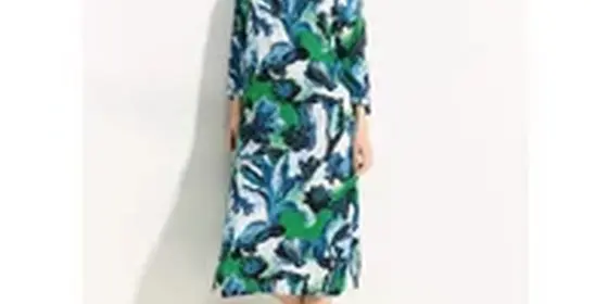 Cecil Damen Midikleid mit Print in Weiß, Gr: S ansehen