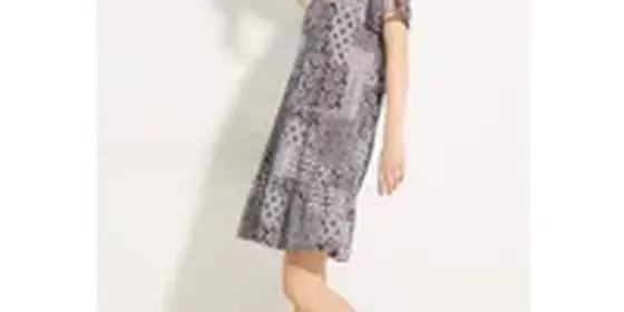 Cecil Damen Patchwork Print Kleid in Rot, Gr: XS ansehen