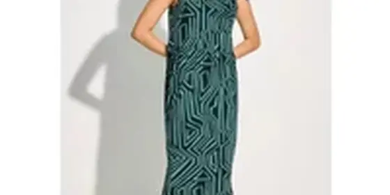 Cecil Damen Jersey Kleid mit Print in Grün, Gr: L ansehen